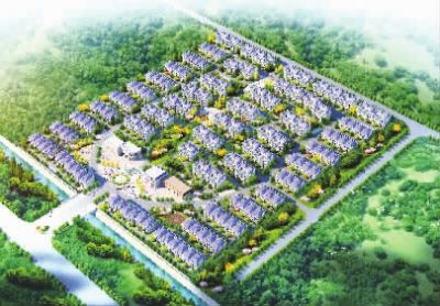 安置小區(qū)。（效果圖）